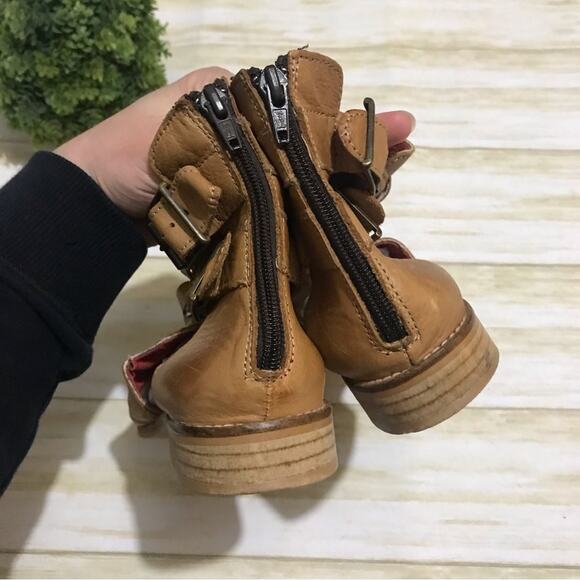 Bosanova Barcelona Made In Spain Brown Tan Leather Buckle Gladiator Shoes 38 - Picture 3 of 7